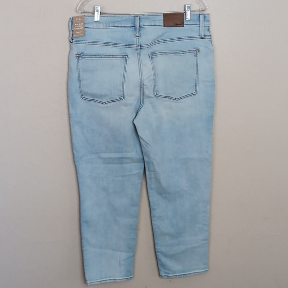 Madewell Mid-Rise Classic Straight Jeans in Wellingford Wash Size 32 NWT - Picture 6 of 8